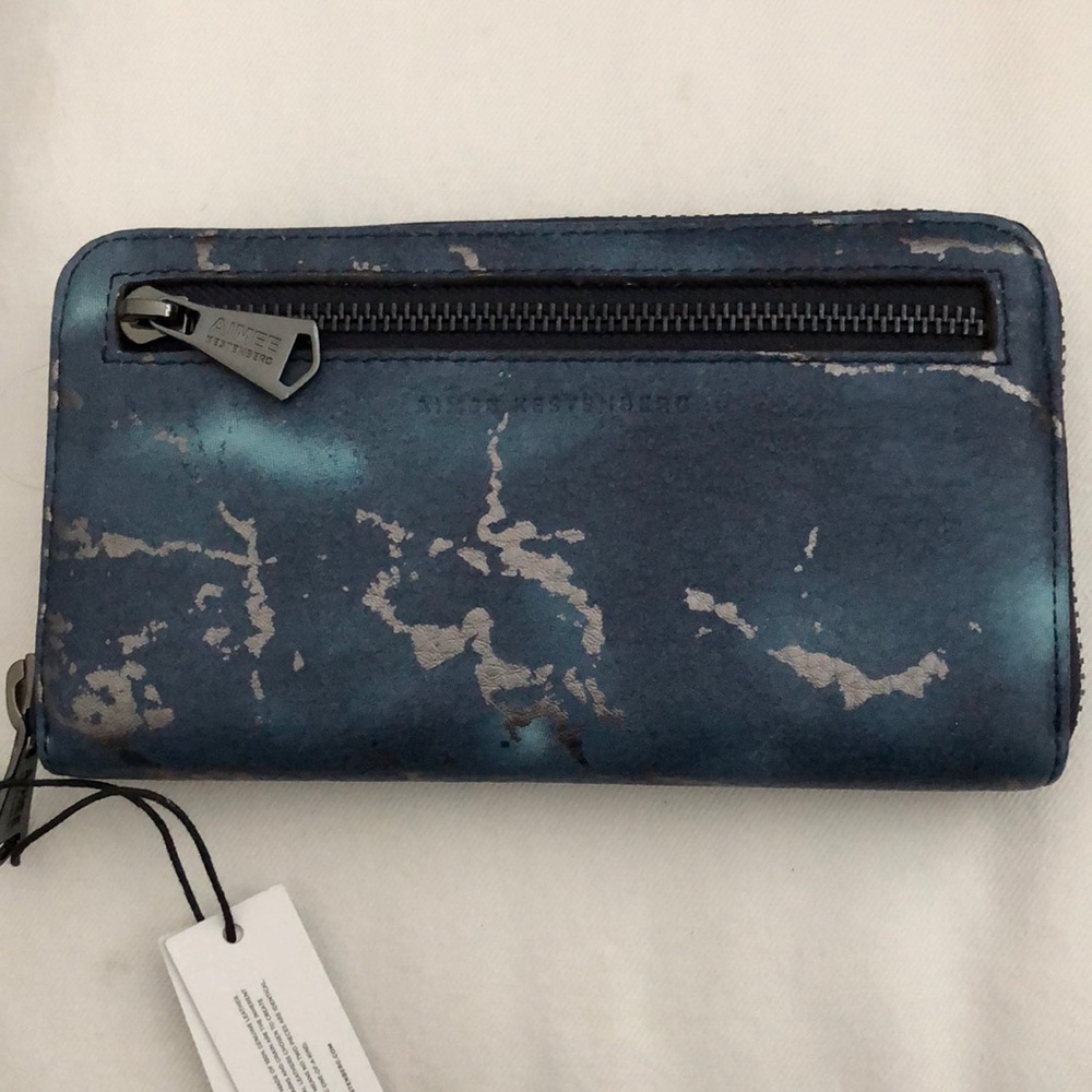 AIMEE KESTENBERG LEATHER ZIP AROUND WALLET RFID: